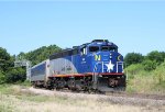 RNCX 1869 brings up the rear on train P075-25 as it heads for the station